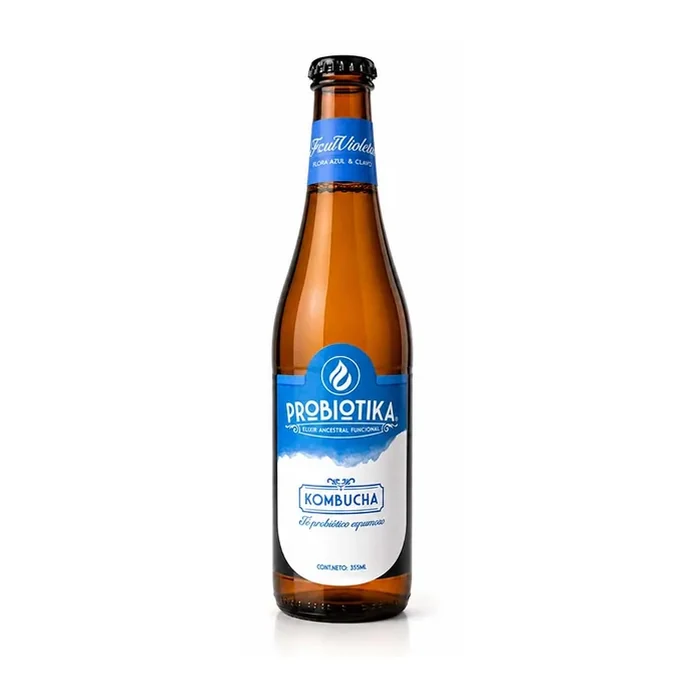 Kombucha Azul Violeta de mora azul y clavo