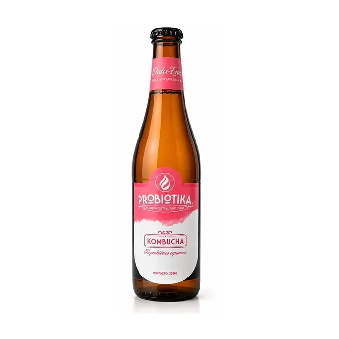 Kombucha Dulce Encanto de fresa y hierbas